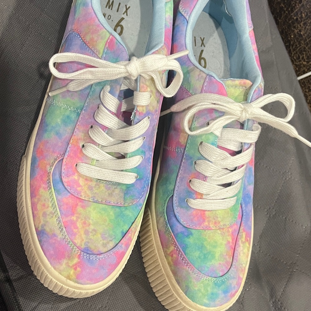 Pastel Tie-Dye Sneakers